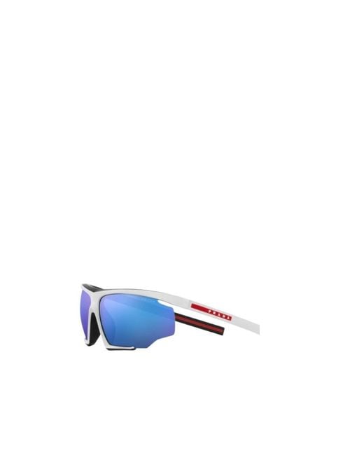 Prada Linea Rossa Blue Prada Eyewear Aviator Sunglasses for men