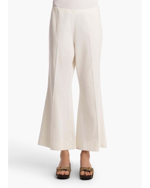 Khaite White Walter Pants