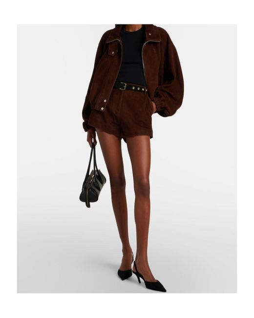 Nour Hammour Brown Pia Long-Sleeved Short Jacket