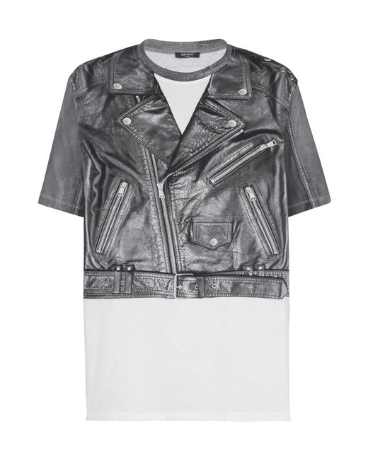 Balmain Gray T-Shirts for men