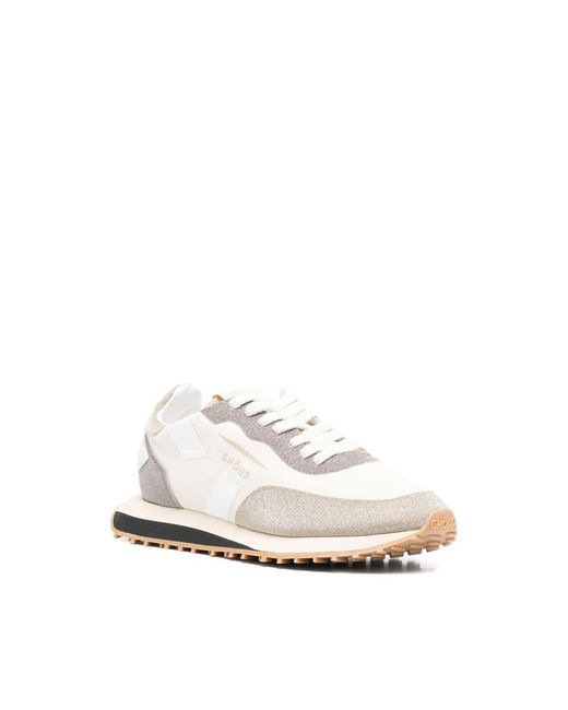 GHOUD VENICE White Lace-Up Casual Sneakers