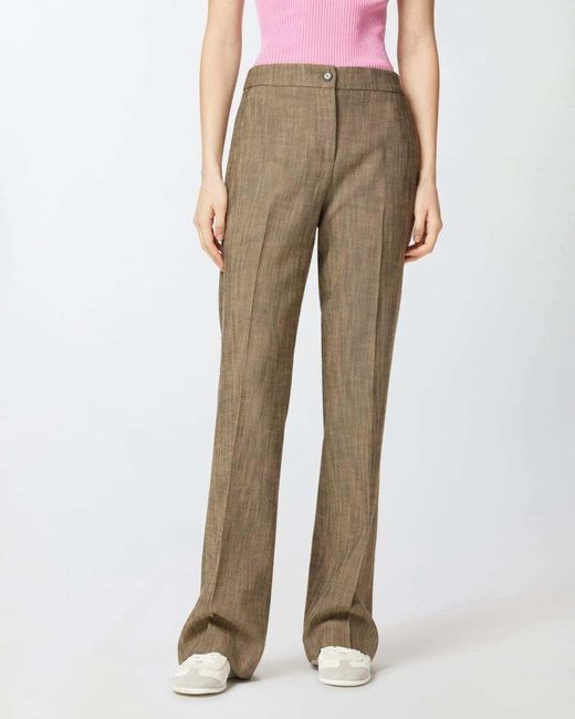 Pinko Natural Flared Suit Trousers