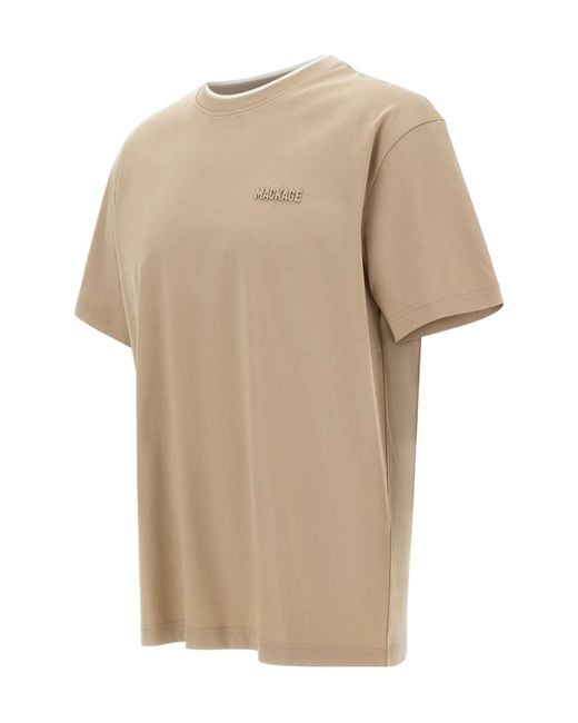 Mackage Natural Logo Trim T-Shirt for men