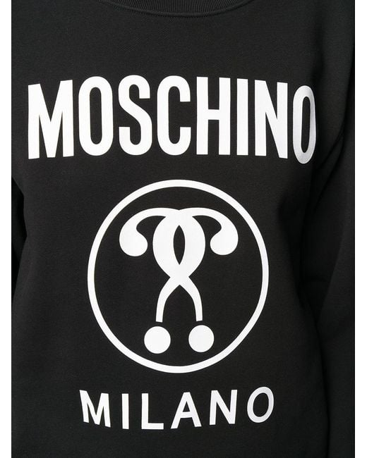 Moschino Black Logo Printed Hoodie