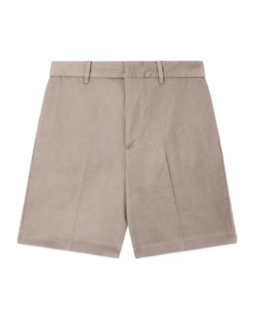 Emporio Armani Gray Straight-Leg Shorts for men