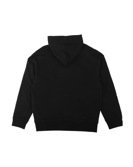 Emporio Armani Black Hooded Design Sweater for men