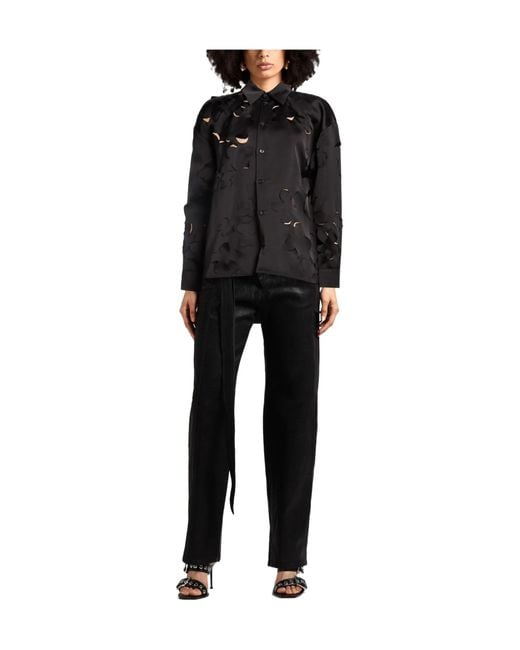 Marni Black Solid Colour Shirts