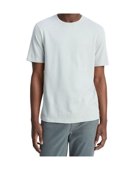 Vince Blue Short-Sleeved T-Shirt for men