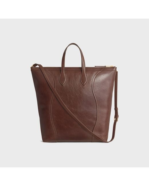 Céline Brown Vertical Cabas Smile Luggage for men
