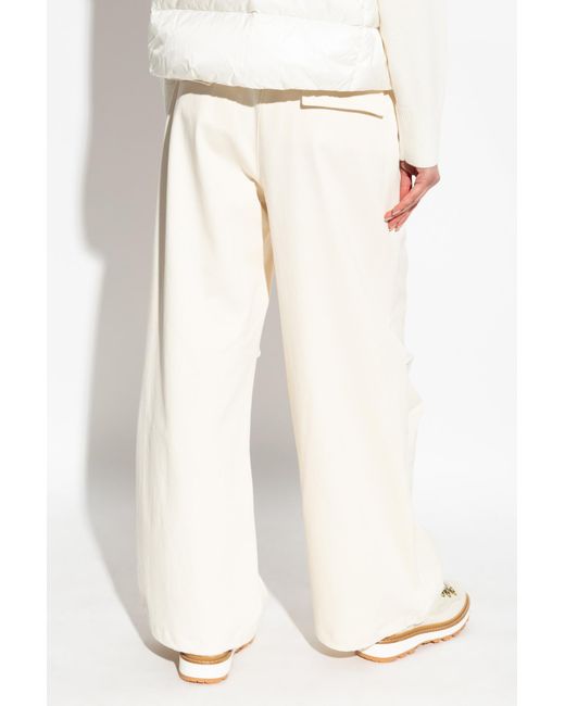 Moncler White Wide-Leg Pants