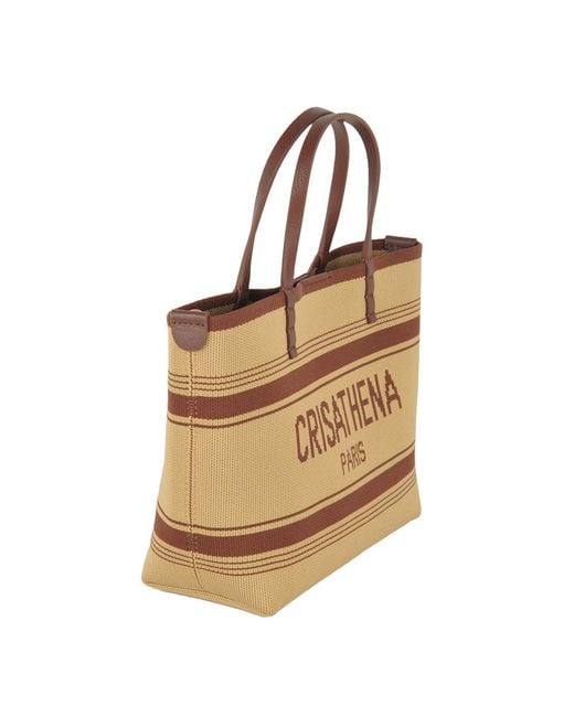 Crisathena Metallic Small Handle Shoulder Bag
