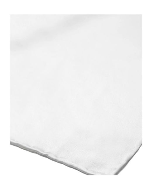 Brioni White Square-Shape Scarf for men