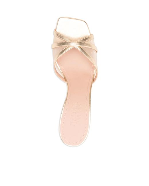 Malone Souliers Natural Criss-Cross Stiletto Pumps 70Mm