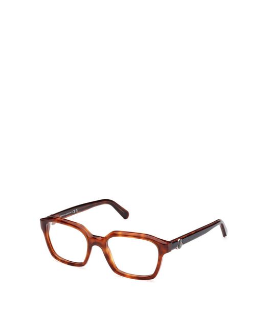 Moncler White Eyewear Square Frame Glasses for men