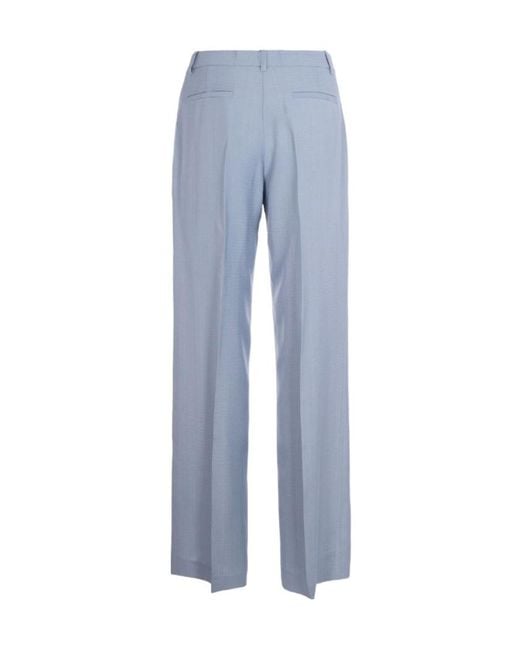 P.A.R.O.S.H. Blue Flared Trousers
