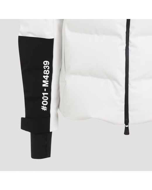 Moncler White Grenoble Curtis Zip-Up Padded Jacket for men