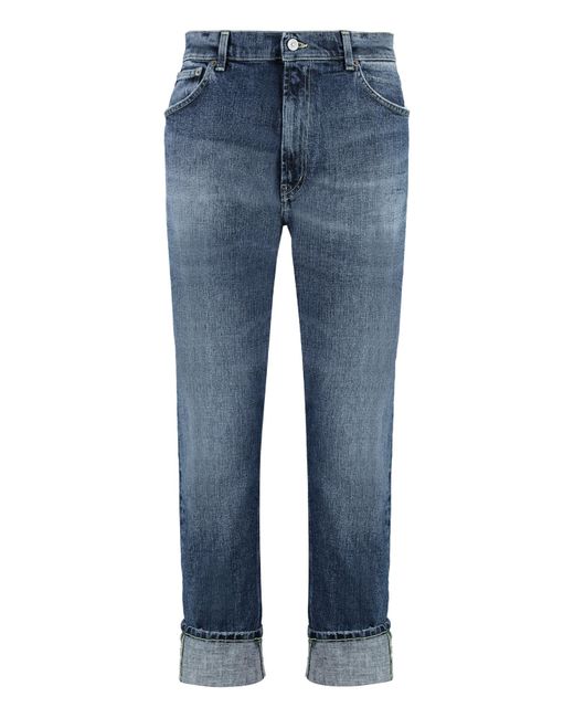 Dondup Blue Jeans With Belt Loops for men