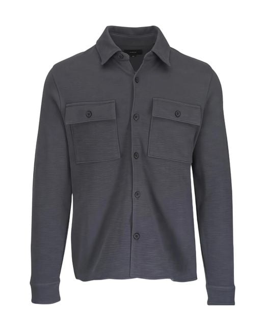 Vince Gray Pocket Overshirt Jacket for men