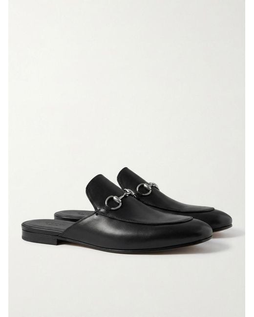 Gucci Black Mule With Horsebit for men