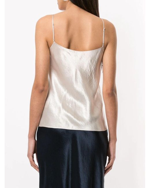 Vince White Flared Tank Top