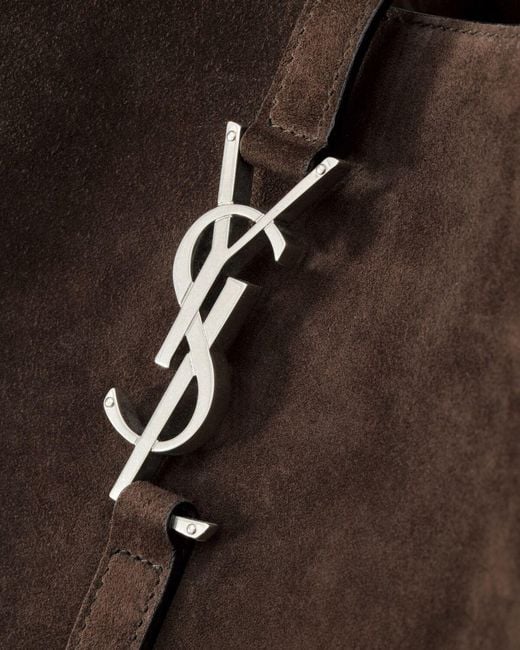 Saint Laurent Brown Le 5 A 7 Logo Shoulder Bag for men