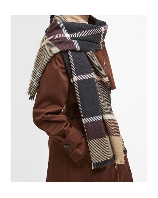 Barbour Natural Plaid Scarf