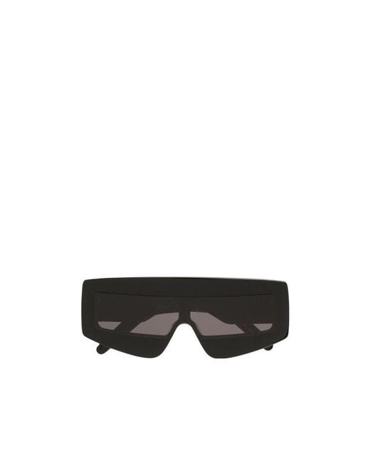Rick Owens Black Phleg Shield Sunglasses