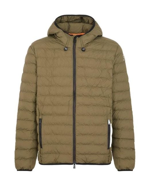 Sun 68 Green Quilted Jacket for men