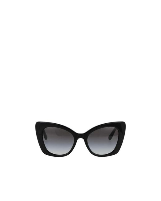 Dolce & Gabbana Black Eyewear Cat-Eye Frame Sunglasses