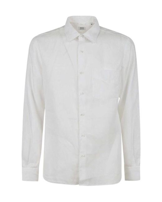 Aspesi White Breast Pocket Shirt for men