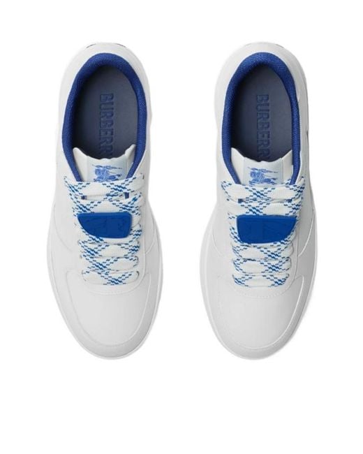 Burberry White Platform Sneakers