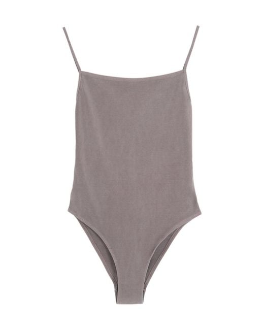 Paloma Wool Brown Halter One-Piece Swimsuit