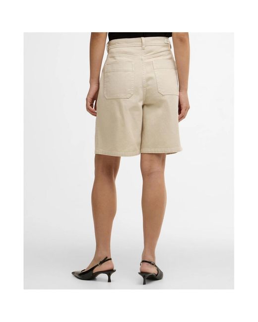 Barbour Natural Logo Patch Shorts