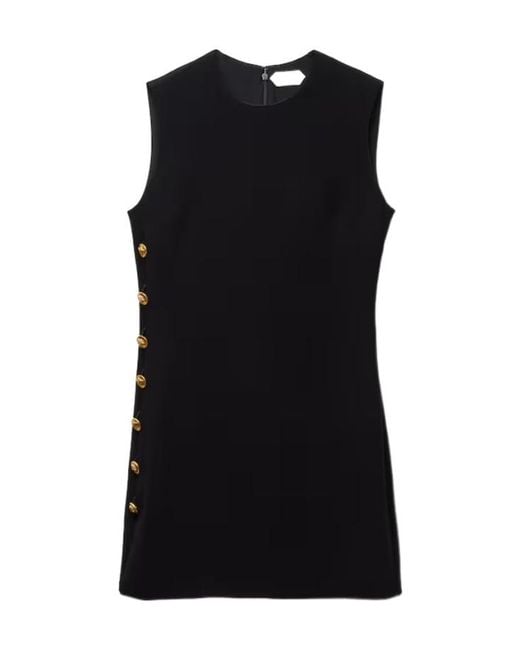Versace Black Stretch Viscose Cady Mini Dress