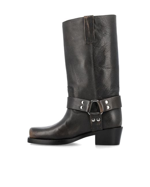 Paris Texas Black Roxy Brushed Boots