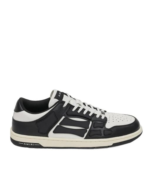Amiri Black Skel Lace-Up Sneakers for men