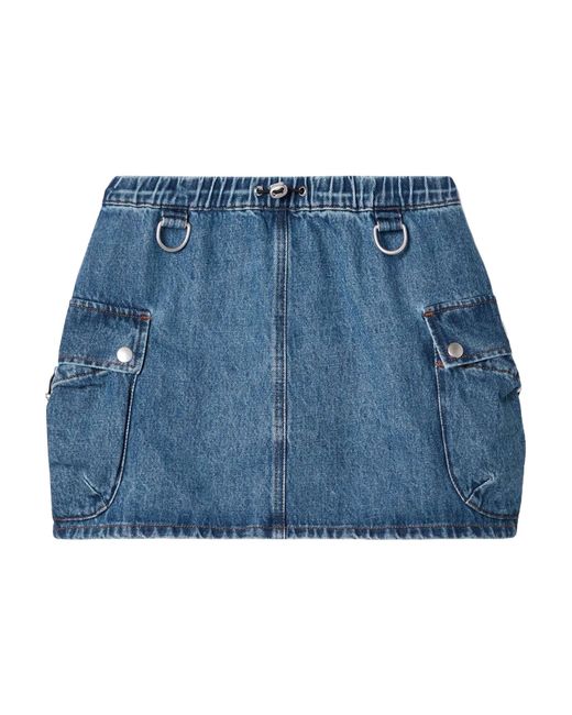 Coperni Blue Drawstring Skirt