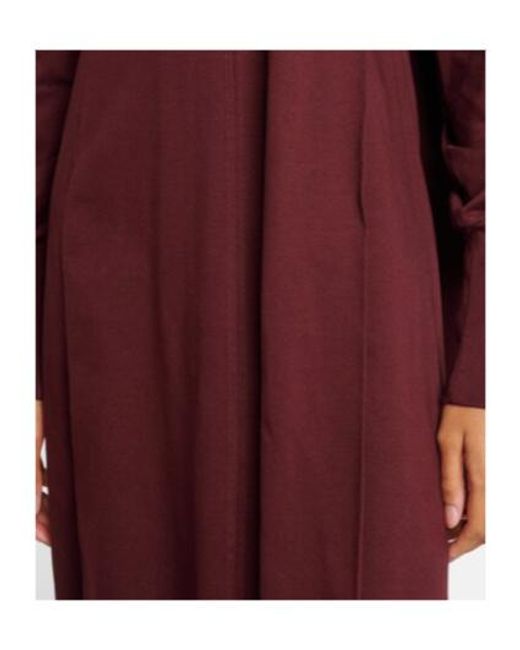 Plan C Purple Scarf-Detail Cotton Maxi Dress