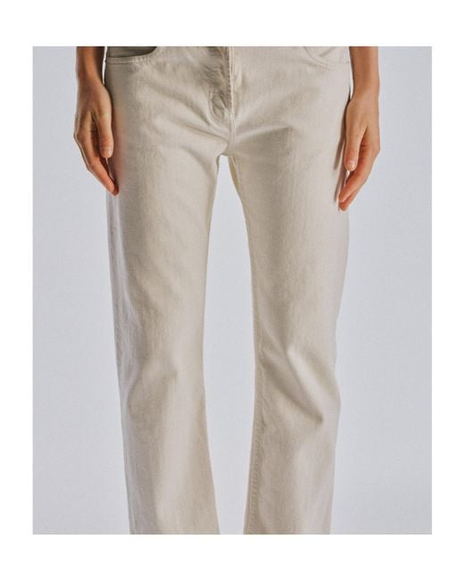 The Row White Belt Loops Jeans