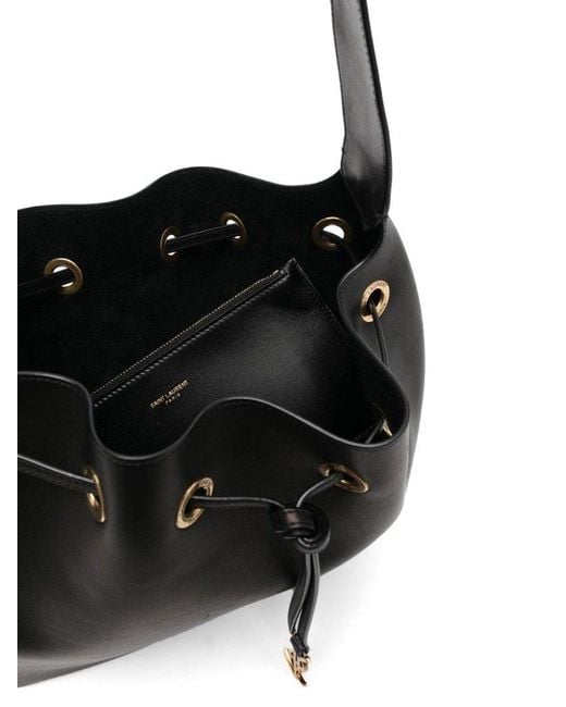 Saint Laurent Black Parirs Vii Leather Shoulder Bag