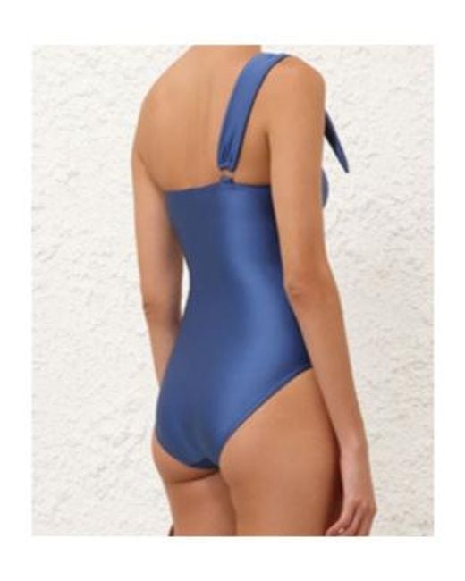 Zimmermann Blue Ascension Trim One-Piece Swimsuit