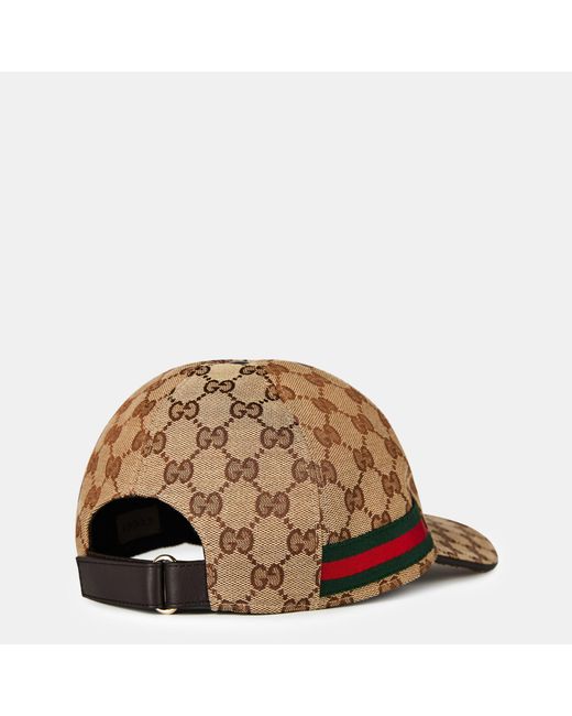 Gucci Brown Printed Baseball Cap for men