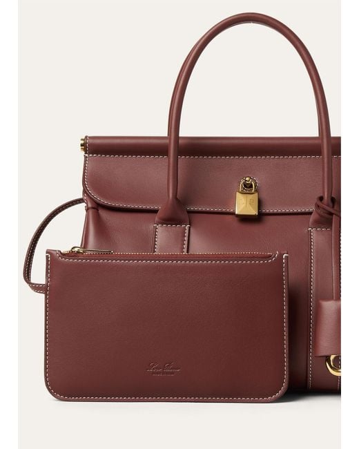 Loro Piana Red Loom L25 Shoulder Bag