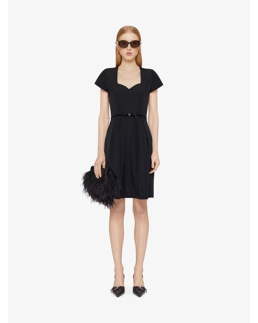 Givenchy Black 4G Bow Short-Sleeved Mini Dress