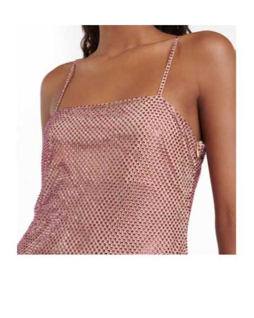 Stella McCartney Pink Crystal-Embellished Minidress
