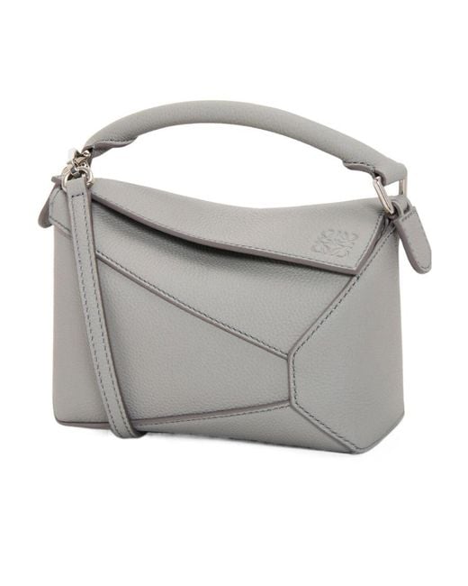 Loewe Gray Puzzle Mini Shoulder Bag