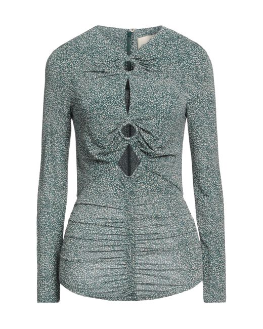 Isabel Marant Blue Printed Long Sleeve Top