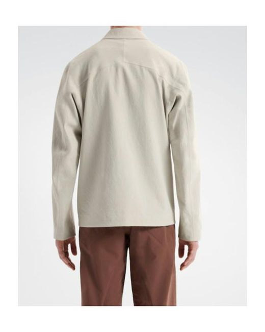 Arc'teryx White Mionn Softshell Overshirt for men