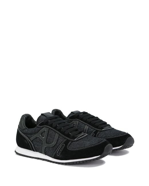 Armani Jeans Black Logo Details Casual Sneakers for men