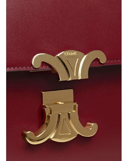 Céline Red Classique Triomphe Bag